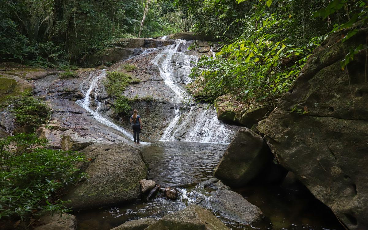 Bocawina Falls Waterfall in Mayflower Bocawina National Park: Belize