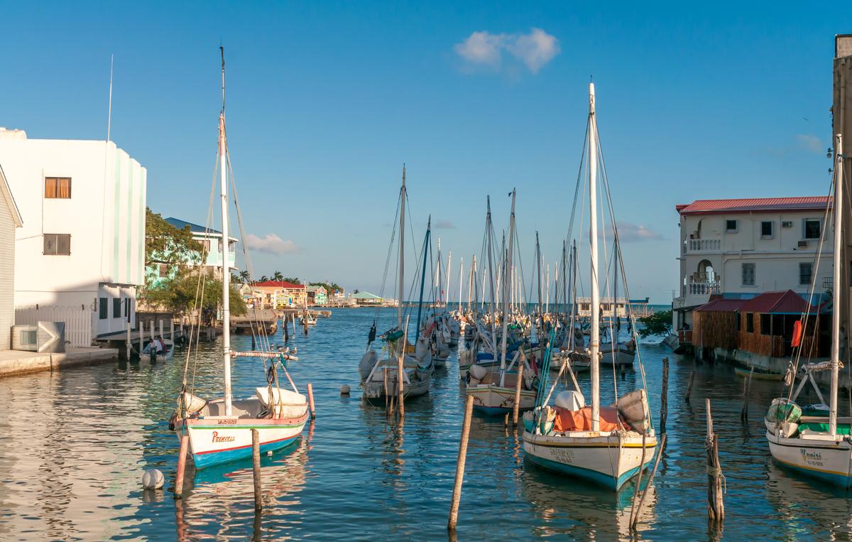 Boats in Belize City