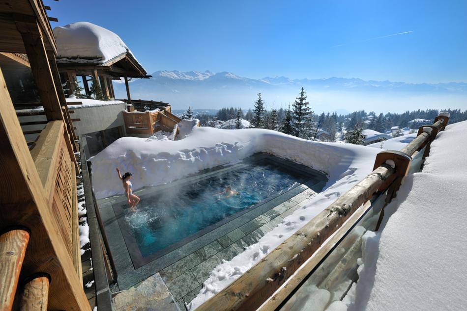 Le Crans Hotel and Spa in the Swiss Alps