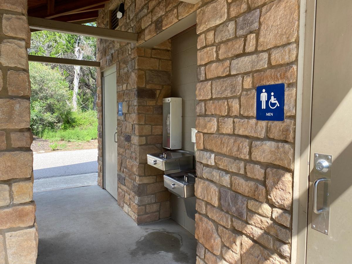 Bathrooms are well maintained and there are water fountains If you get thirsty