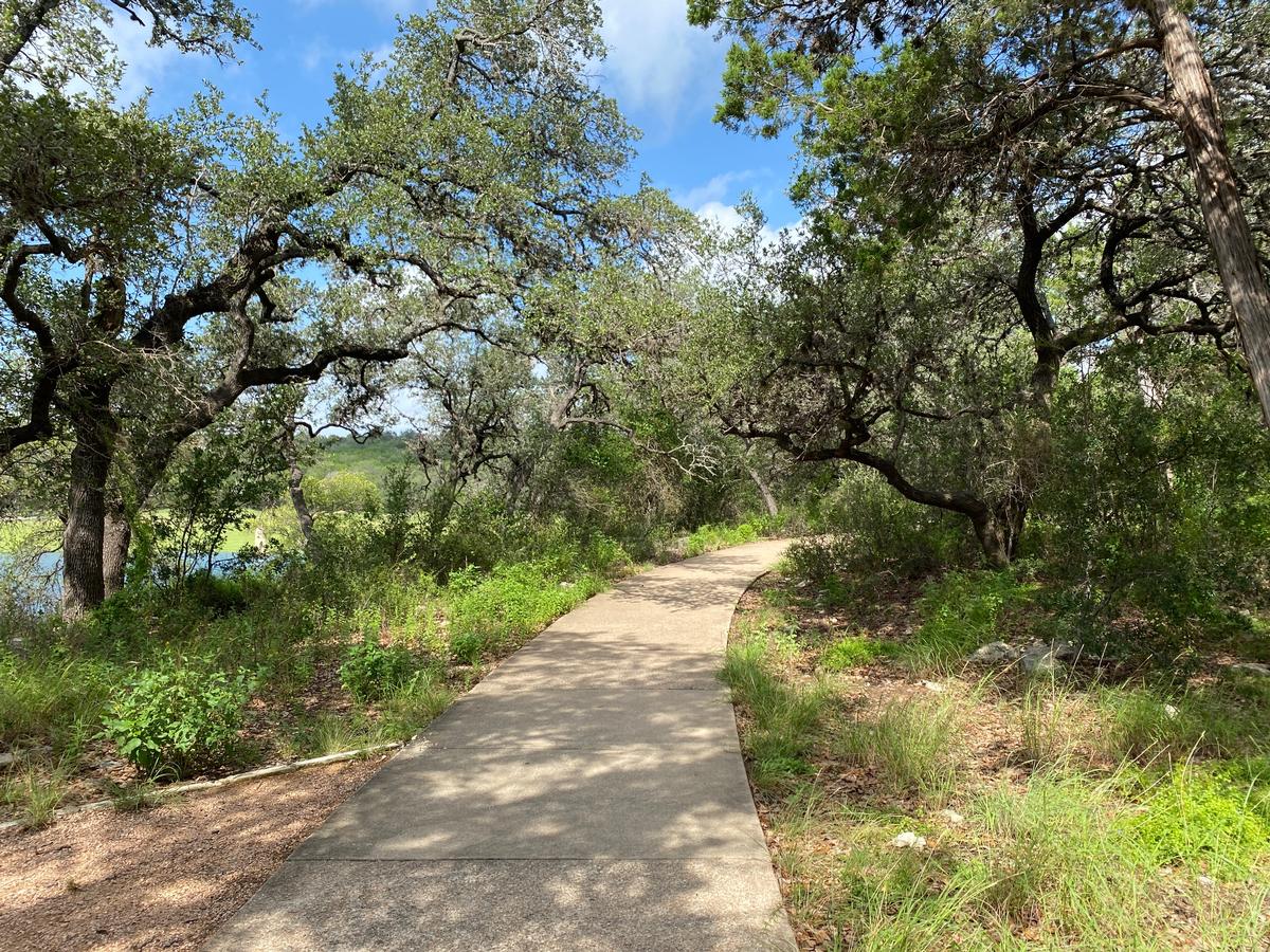 Strolling along the Paved Path in Lakeway City Park