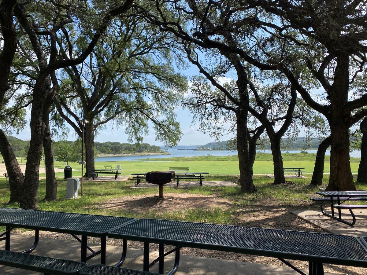 Picnic Tables and BBQ Pits  in Lakeway City Park