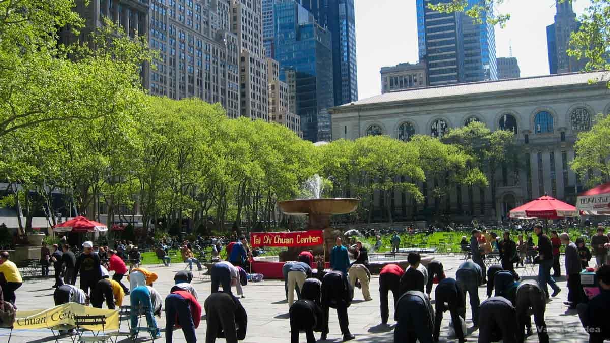 We came across World Tai Chi day in NYC and joined in after I took this photo