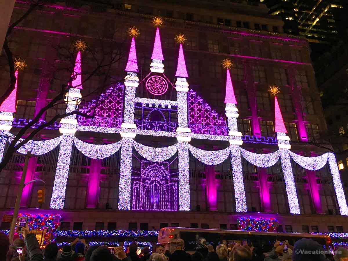 I took this photo of Christmas decorations on my trip