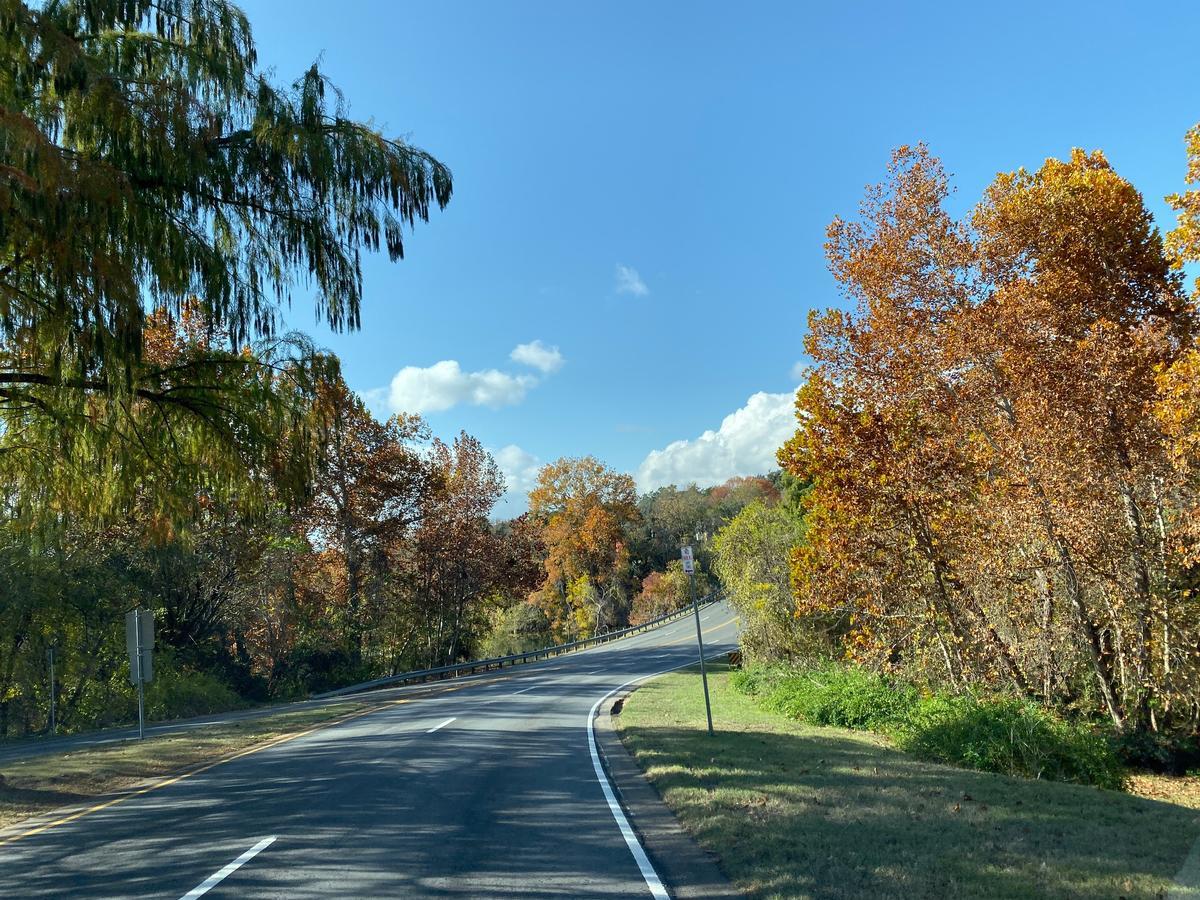 I took this fall foliage photo on an early morning drive