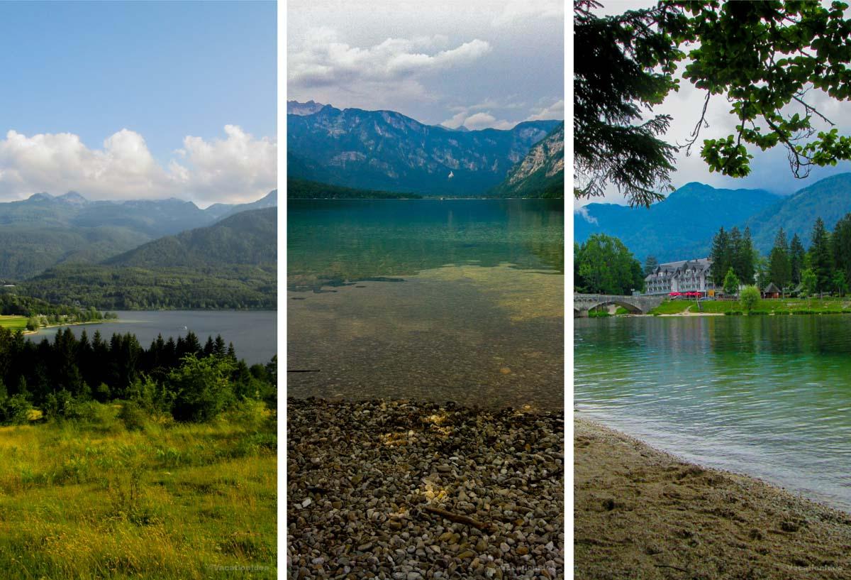 I took these photos of the beautiful lake and church in Bohinj