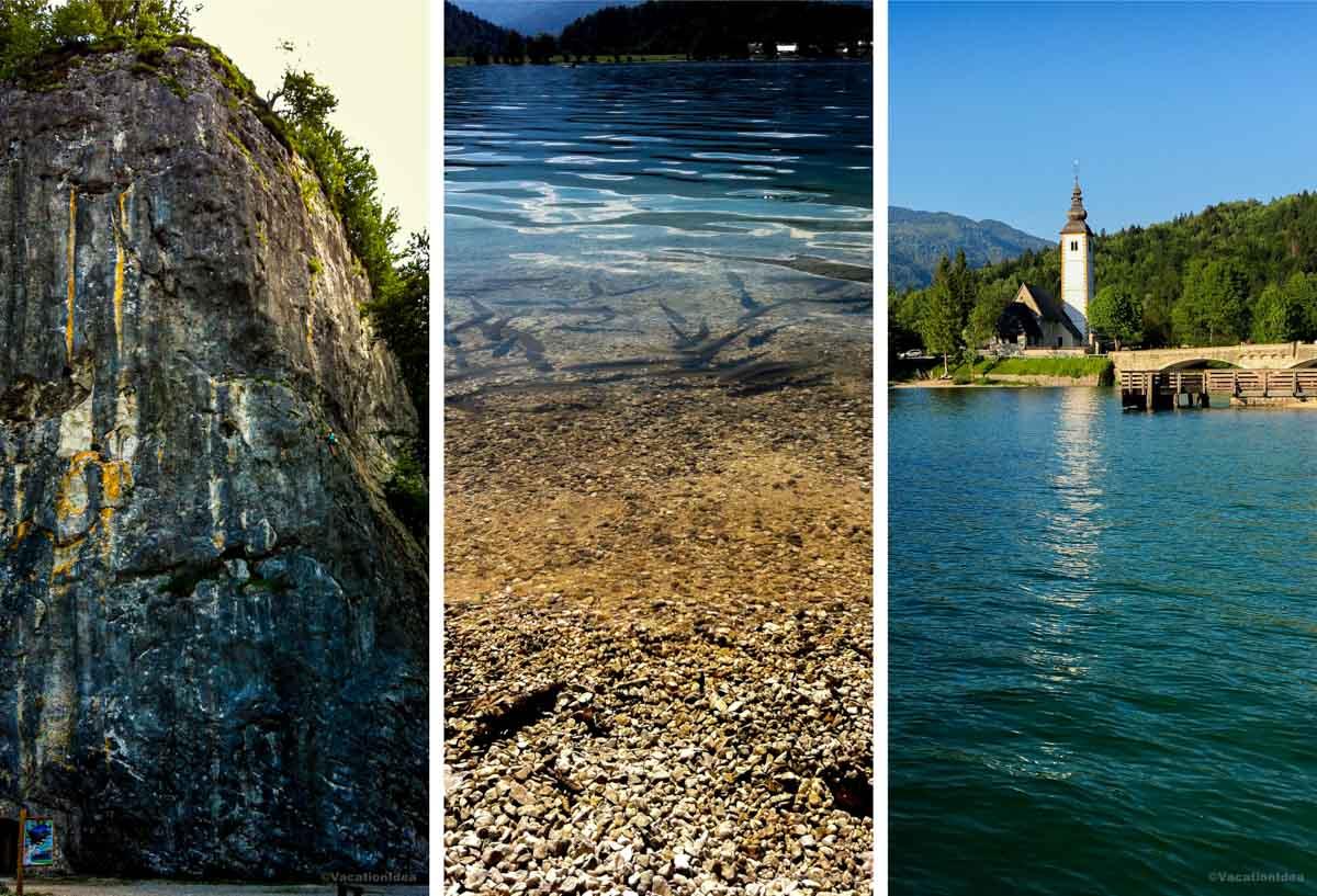 I took these photos of the lovely mountain lake Bohinj, Slovenia