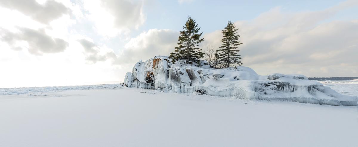 Lake Superior, Grand Portage in winter