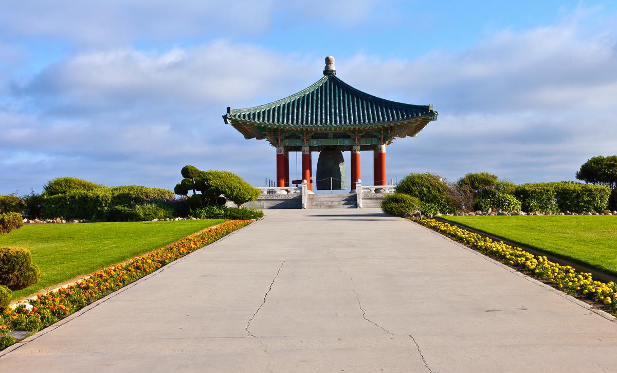Korean friendship bell in San Pedro