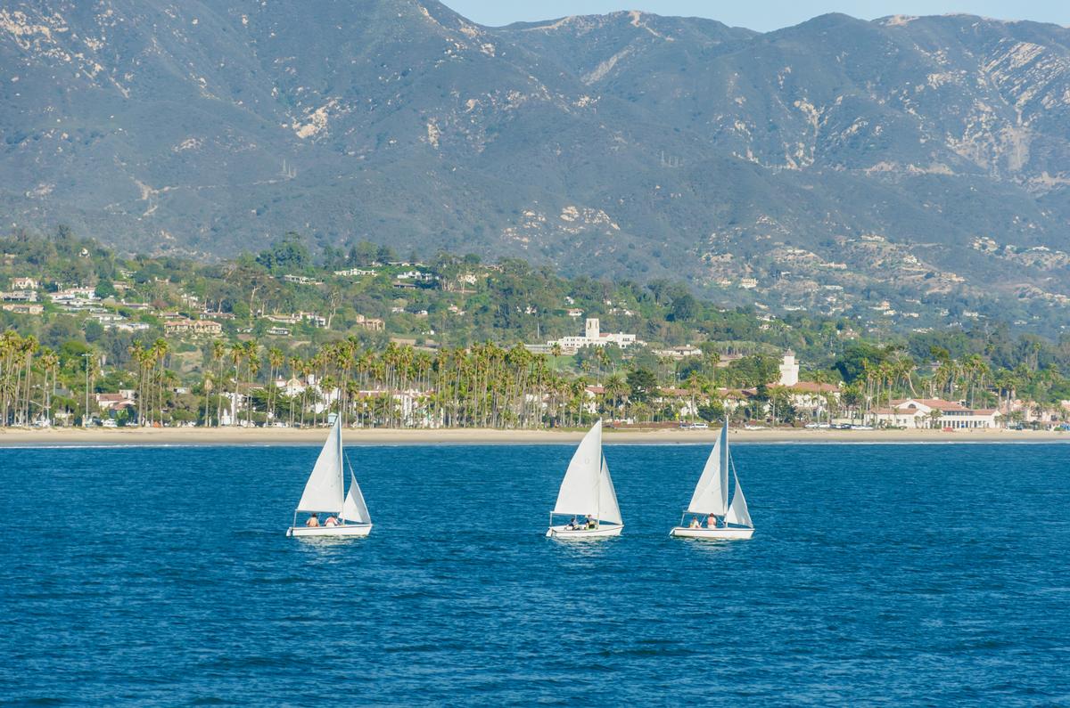 Watching sailboats in Southern California