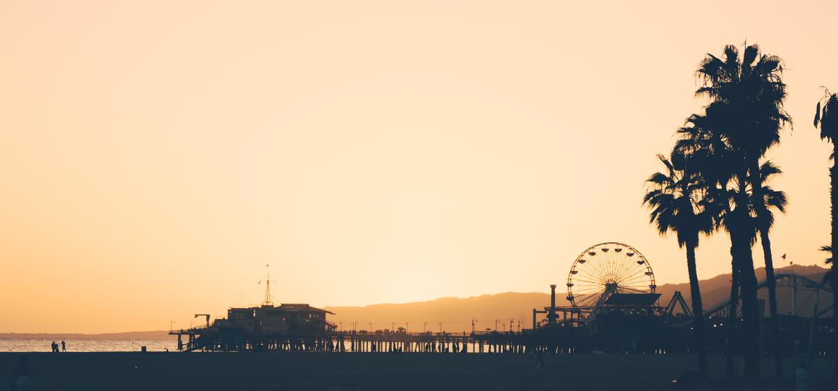 Afternoon on the beach in Santa Monica
