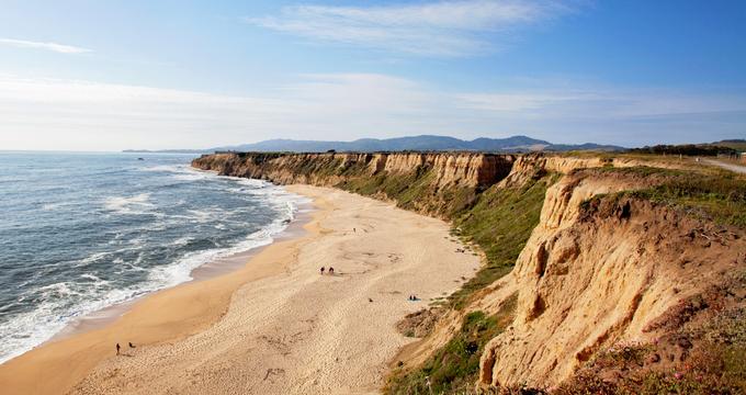 California scenic beach