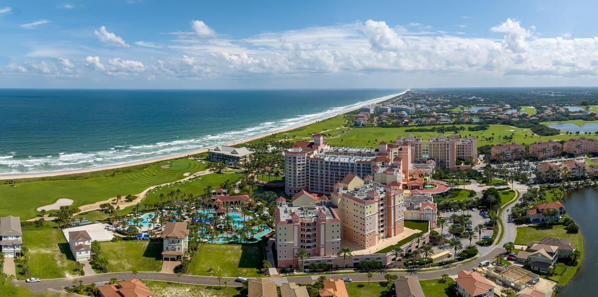 Aerial view of Hammock Beach and Palm Coast