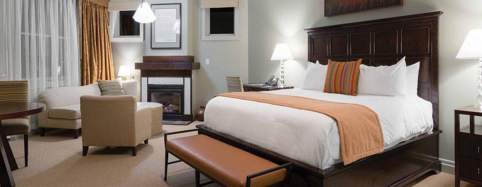 Relax in a mountain spa at Emerson Resort and Spa