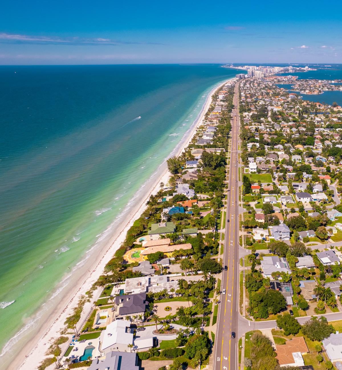 Beaches and houses in Florida