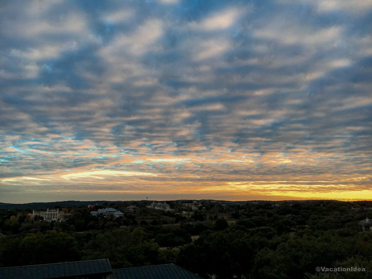 I took this sunset photo during one of our weekend trips around Houston