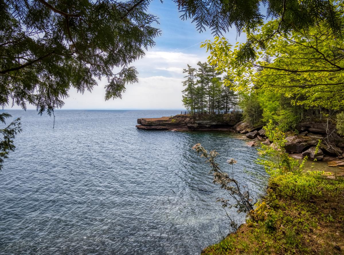 We drove to Bay State Park in La Pointe on Madeline Island