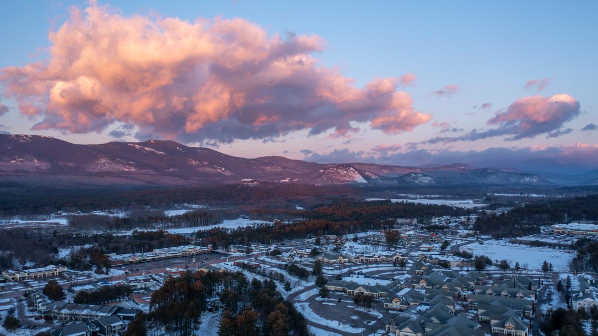 North Conway Village NH in winter