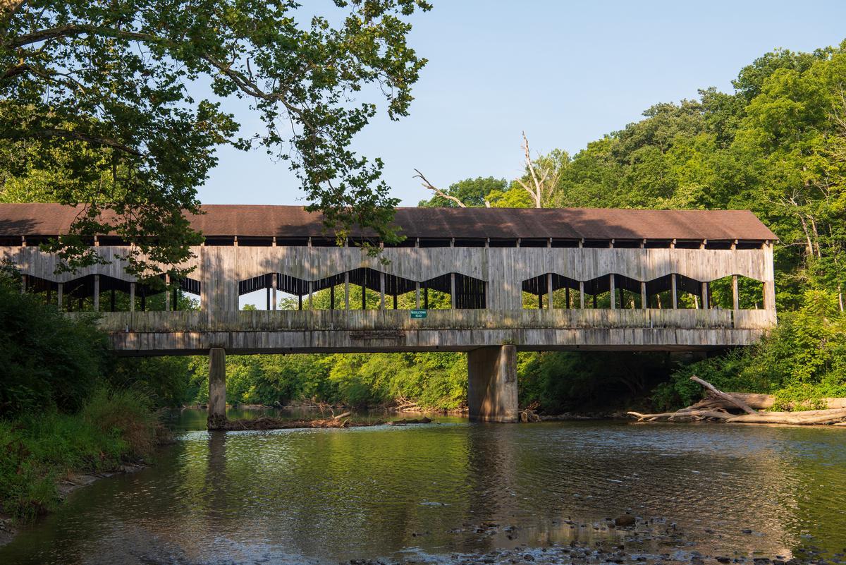 I thought this was cool-Corwin Nixon Covered Bridge in Warren, Ohio