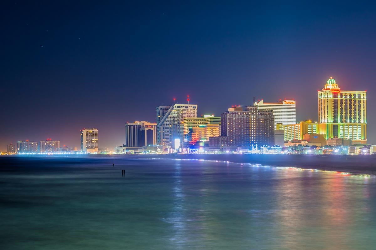 Atlantic City came alive at night