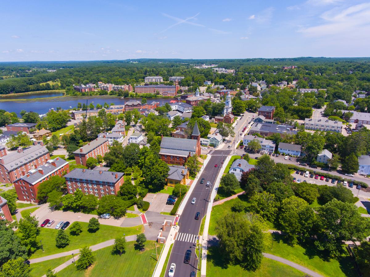 Exeter historic town center