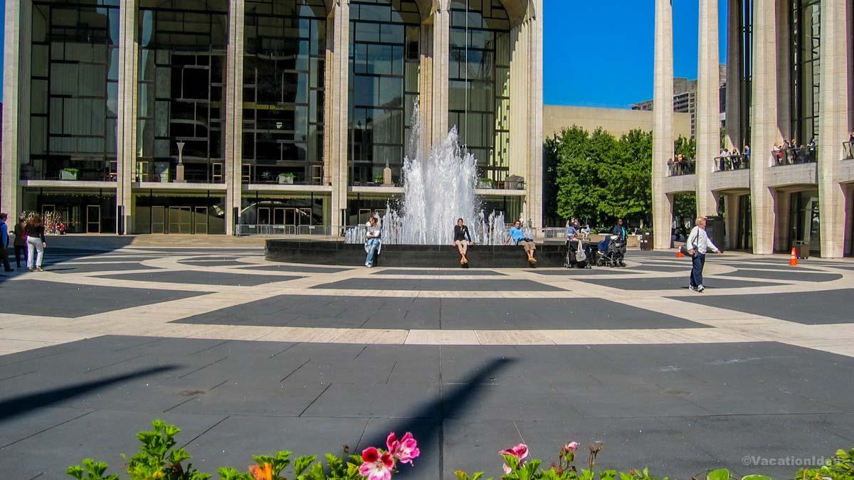 We strolled through Lincoln Center and saw a concert