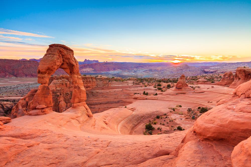 Explore unique sandstone arches and admire breathtaking desert landscapes.