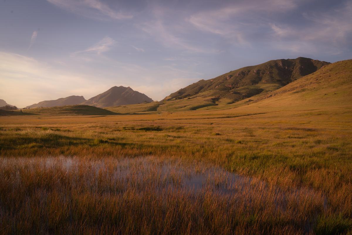 Madonna Mountain at sunset in San Luis Obispo